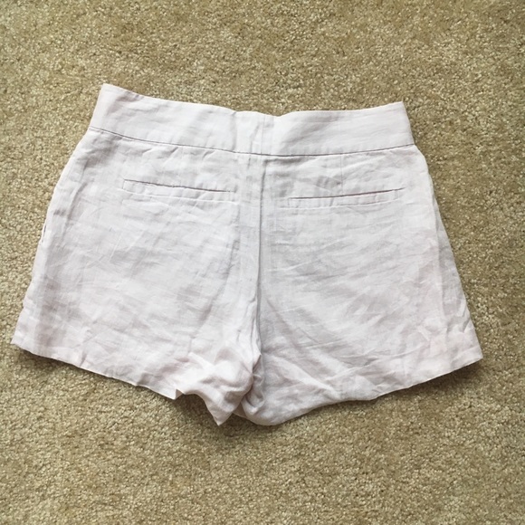 Light Pink Theory Linen Shorts - Picture 2 of 4